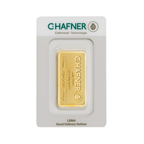 Thumbnail C. Hafner 1 oz Gold Bar Packaging