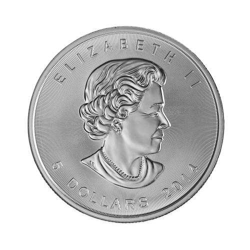 Thumbnail Reverse 1 troy ounce silver Maple Leaf coin