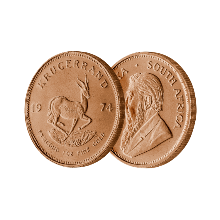 1 troy ounce gold Krugerrand coin