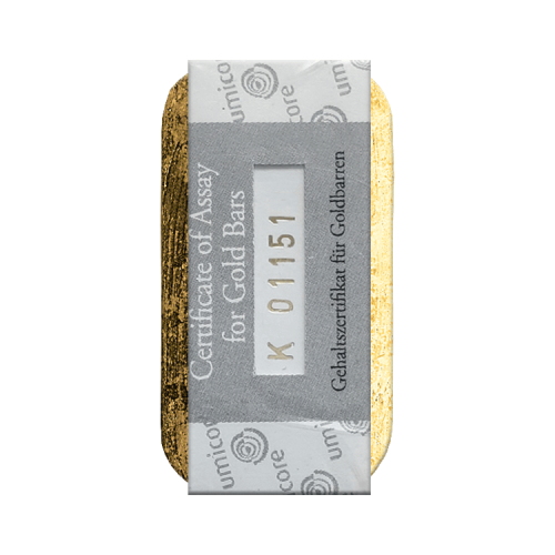 Thumbnail Certificate 500 gram Umicore gold bar
