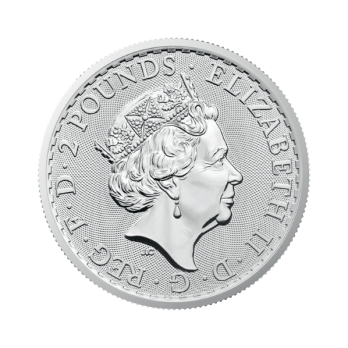 Thumbnail Achterkant 1 oz zilveren Britannia