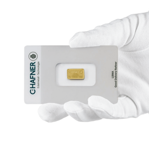Thumbnail 2g C. Hafner Gold Bar angle 2