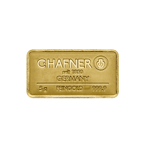Thumbnail Gold bar 5 gram C. Hafner
