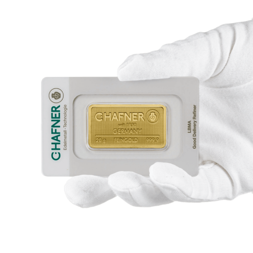 Thumbnail About the 20 gram C. Hafner gold bar