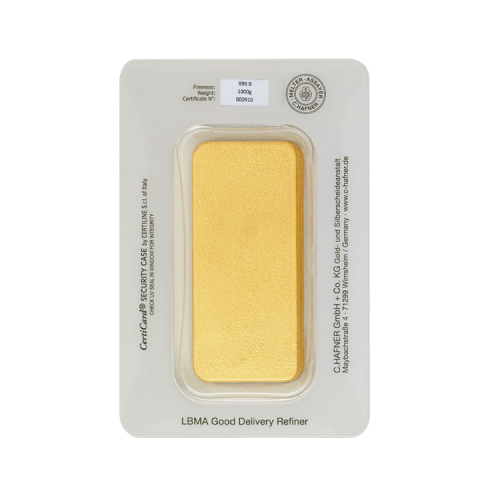 Thumbnail 1 kilo C. Hafner Gold Bar back
