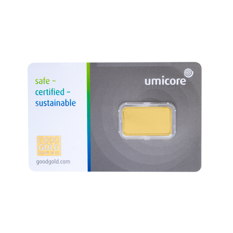 2,5g Umicore Gold Bar back