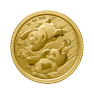 1g Panda Gold Coin front