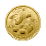 3g Panda Gold Coin front