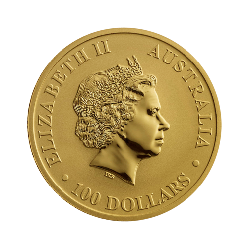 Thumbnail Achterkant 1 troy ounce gouden Kangaroo munt