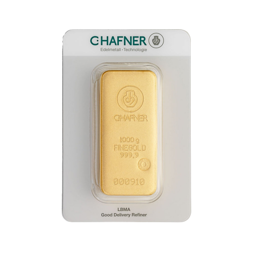 Thumbnail 1 kilo C. Hafner Gold Bar front