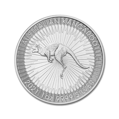 Thumbnail Voorkant 1 troy ounce zilveren Kangaroo munt