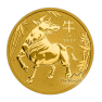 2 oz Lunar Gold Coin 2021 front