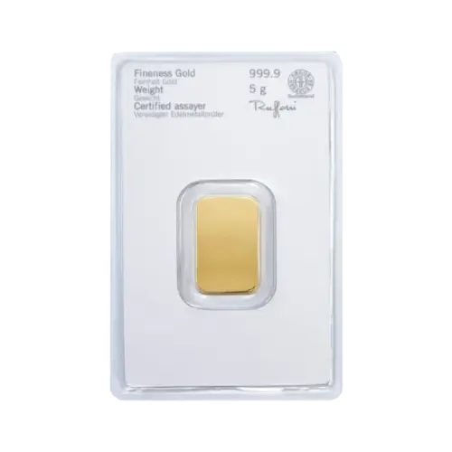 Thumbnail 5g Heraeus Goudbaar Divers achterkant