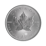 Obverse 1 troy ounce silver Maple Leaf coin