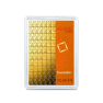 100 x 1g Valcambi Gold Combibar front