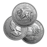 1.25 troy ounce silver coin, assorted front