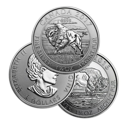 1.25 troy ounce silver coin, assorted front
