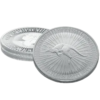Zilveren 1 troy ounce kangaroo